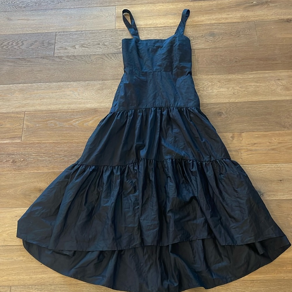 Banana Republic Tiered Maxi Dress - black - 0